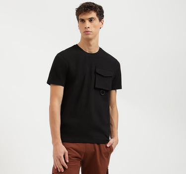 Relaxed Fit Crew Neck Solid T-Shirt