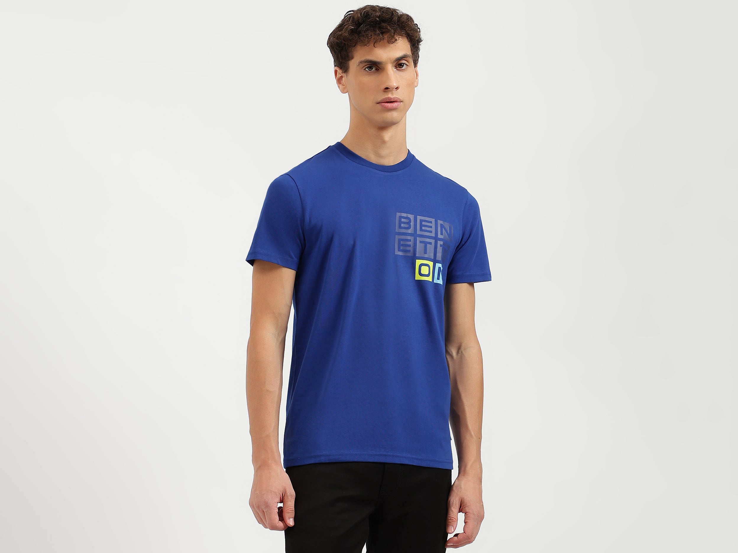 Regular Fit Crew Neck Logo Print T-Shirt