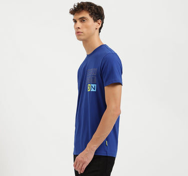 Regular Fit Crew Neck Logo Print T-Shirt