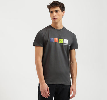 Regular Fit Crew Neck Printed T-Shirt