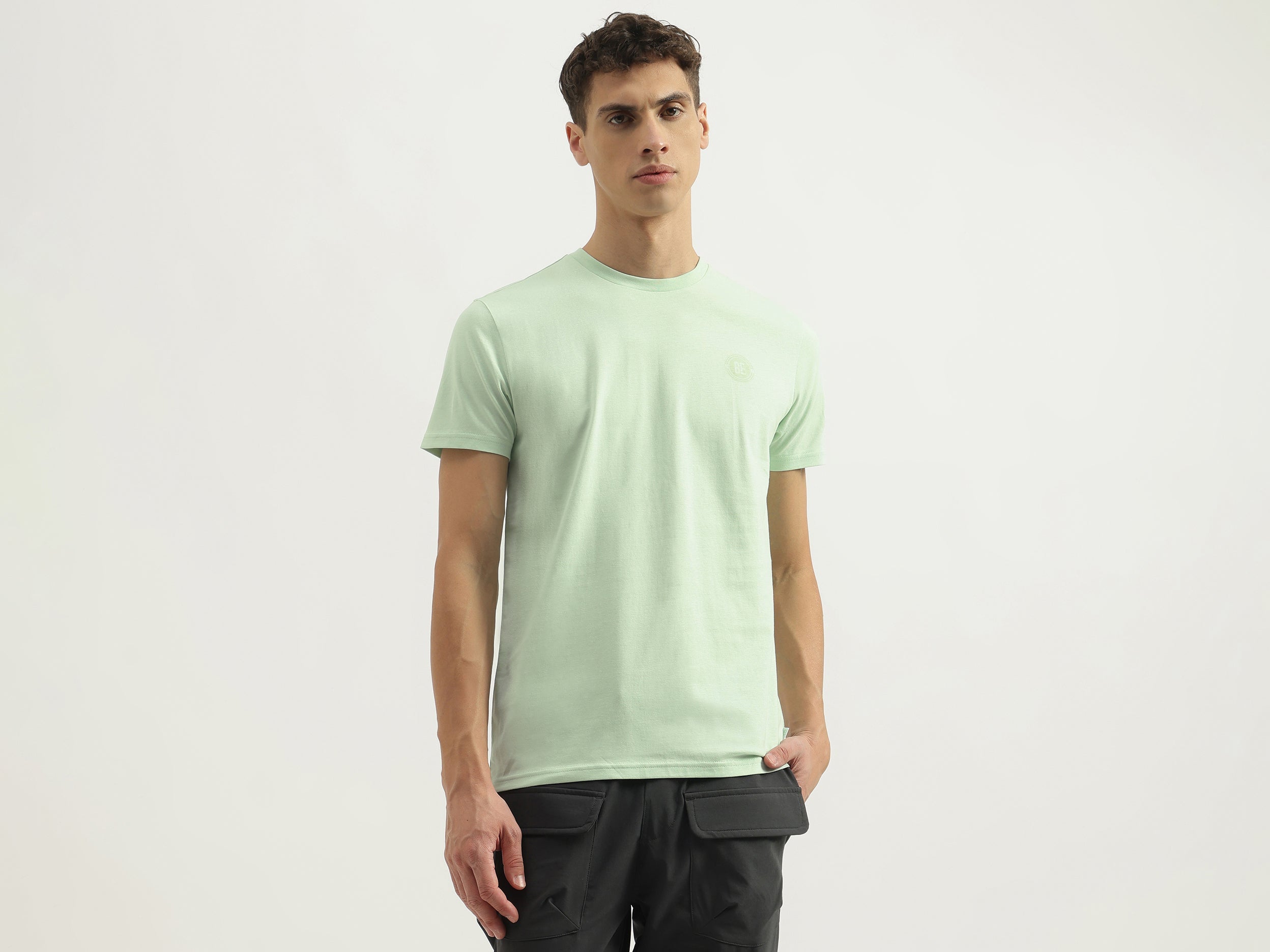 Regular Fit Round Neck Printed Tshirt