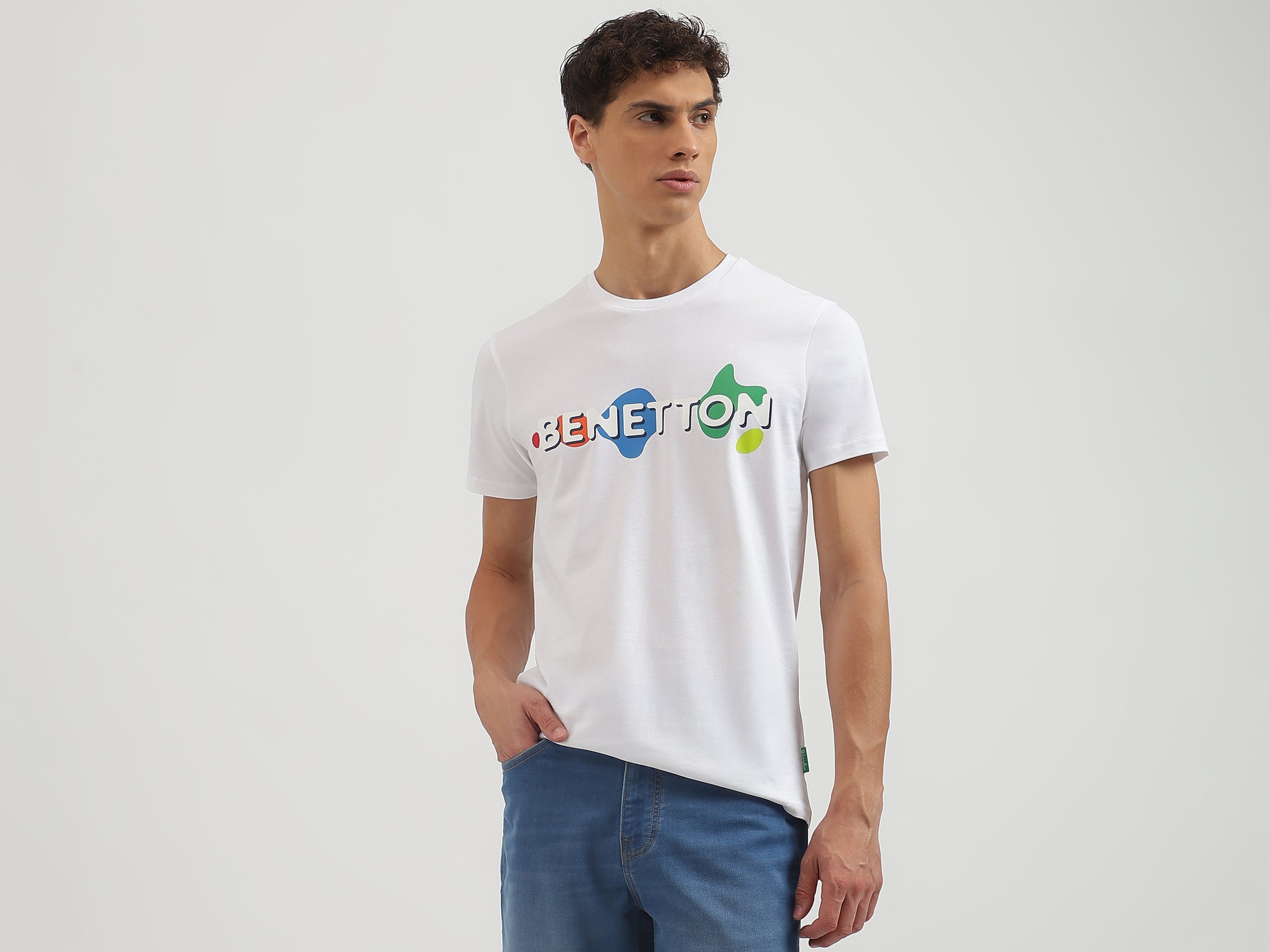 Regular Fit Crew Neck Printed T-Shirt