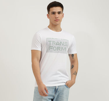 Regular Fit Crew Neck Printed T-Shirt