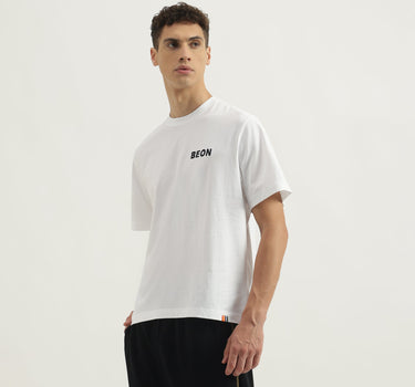 Boxy Fit Round Neck Printed Tshirt