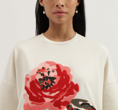 Crew Neck Floral T-Shirt