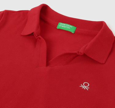 Regular Fit Collared Solid Polo T-Shirt