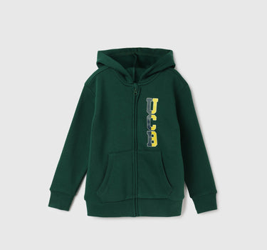 Regular Fit Hooded Neck Printed Hoodie