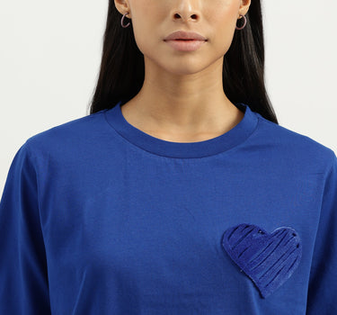 Round Neck Solid Tshirt