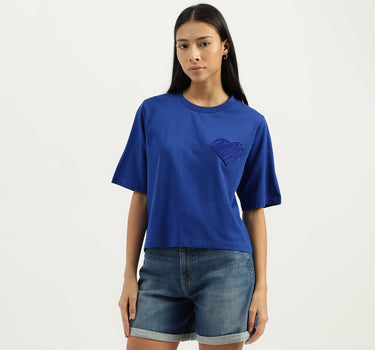 Round Neck Solid Tshirt