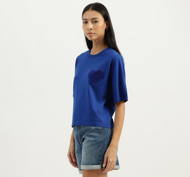 Round Neck Solid Tshirt