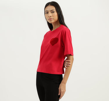 Round Neck Solid Tshirt