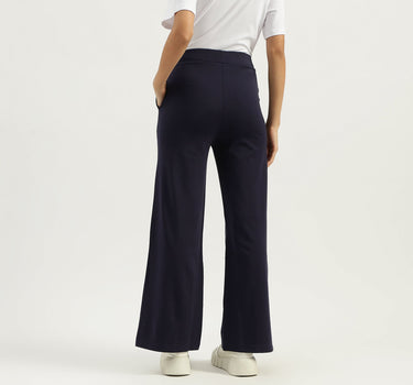 Solid Straight Fit Trousers