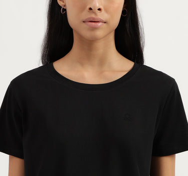 Round Neck Solid T-Shirt