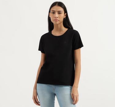 Round Neck Solid T-Shirt