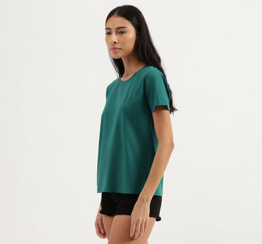 Round Neck Solid T-Shirt