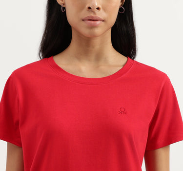 Round Neck Solid T-Shirt