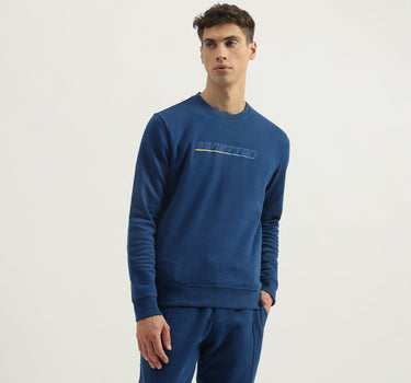 Regular Fit Round Neck Solid Sweatshirts