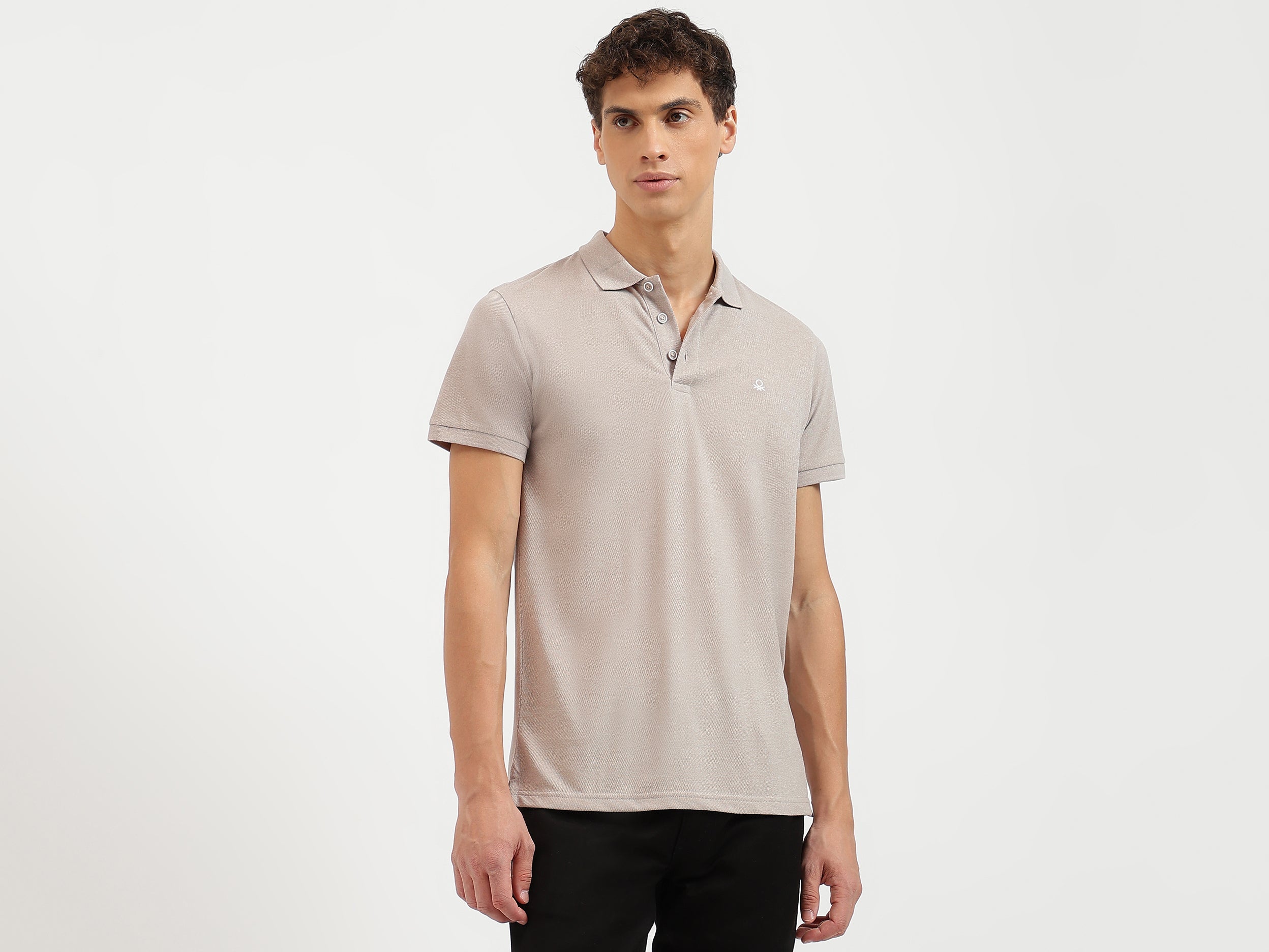 Regular Fit Collared Solid Polo T-Shirt