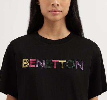 Crew Neck Embroidered T-Shirt