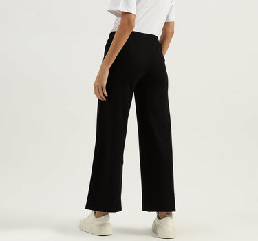 Solid Straight Fit Trousers