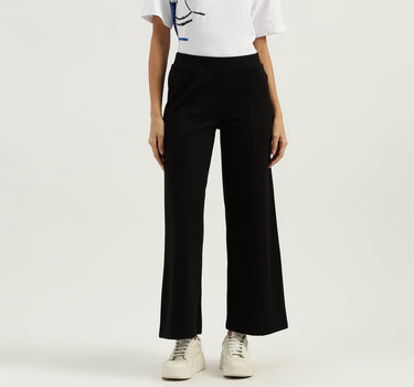 Solid Straight Fit Trousers