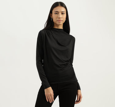 Boat Neck Solid Top