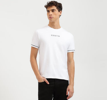 Relaxed Fit Round Neck Solid Tshirt