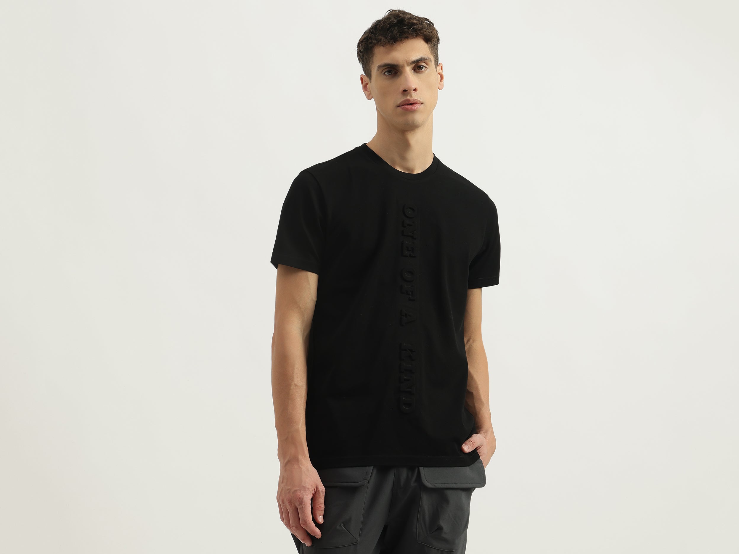 Regular Fit Round Neck Solid Tshirt