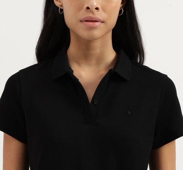 Polo Neck Solid Tshirt