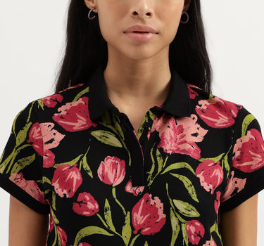 Round Neck Floral Print Tshirt