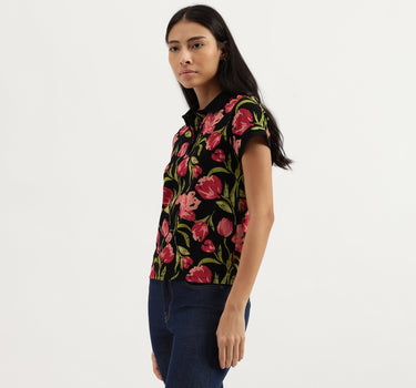 Round Neck Floral Print Tshirt