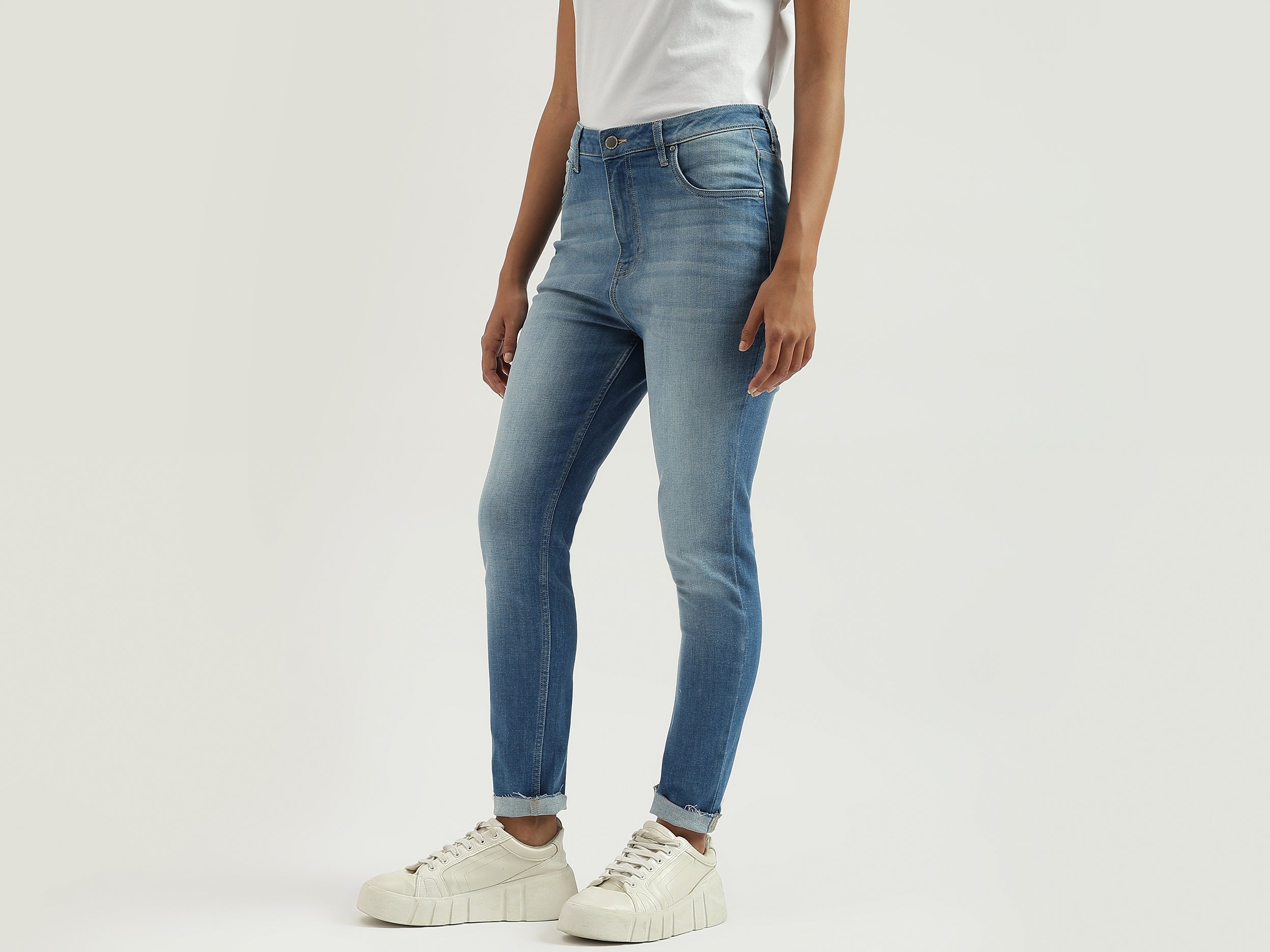 Solid Skinny Fit Jeans