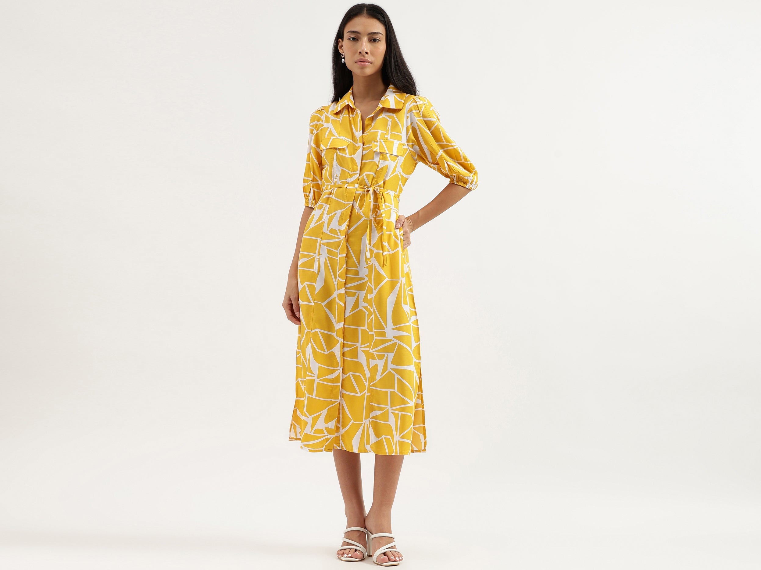 Collared Printed Dresses