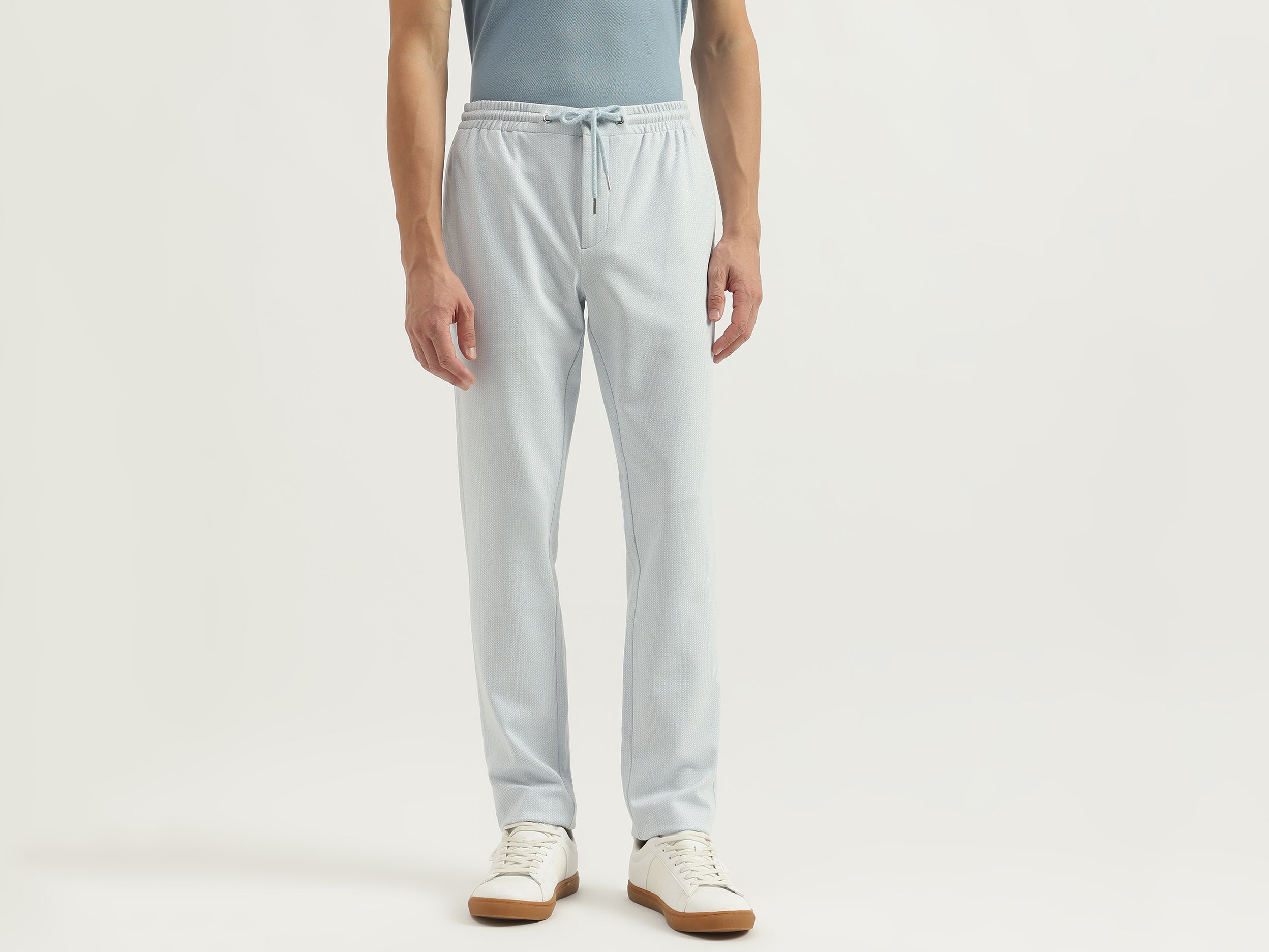 Herringbone Relaxed Fit Trousers