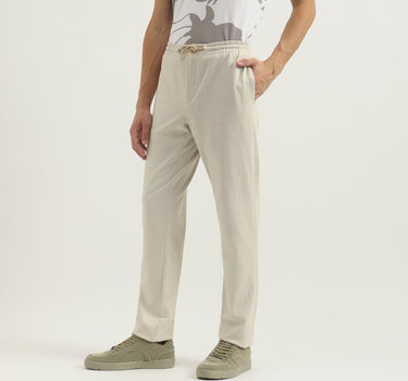 Herringbone Relaxed Fit Trousers