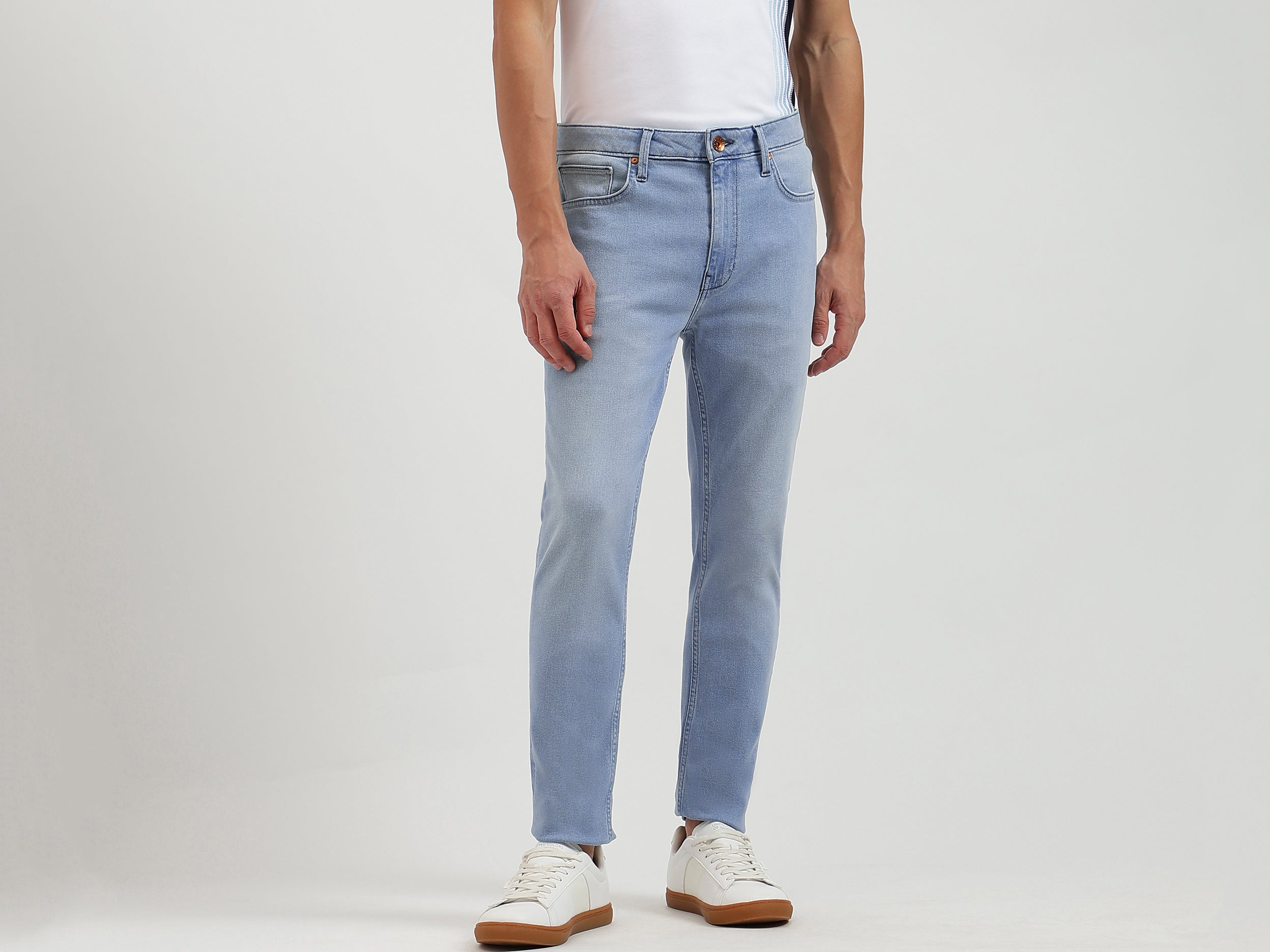 Solid Low Crotch Fit Jeans