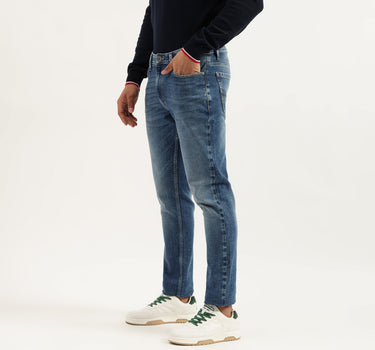 Solid Tapered Fit Jeans