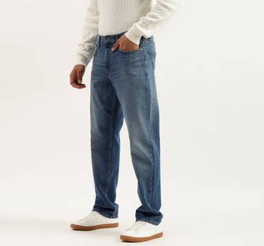 Solid Relaxed Fit Jeans