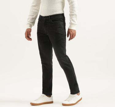 Solid Tapered Fit Jeans