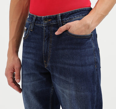 Solid Tapered Fit Jeans