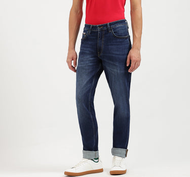 Solid Tapered Fit Jeans