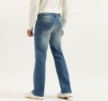 Solid Boot-leg Fit Jeans