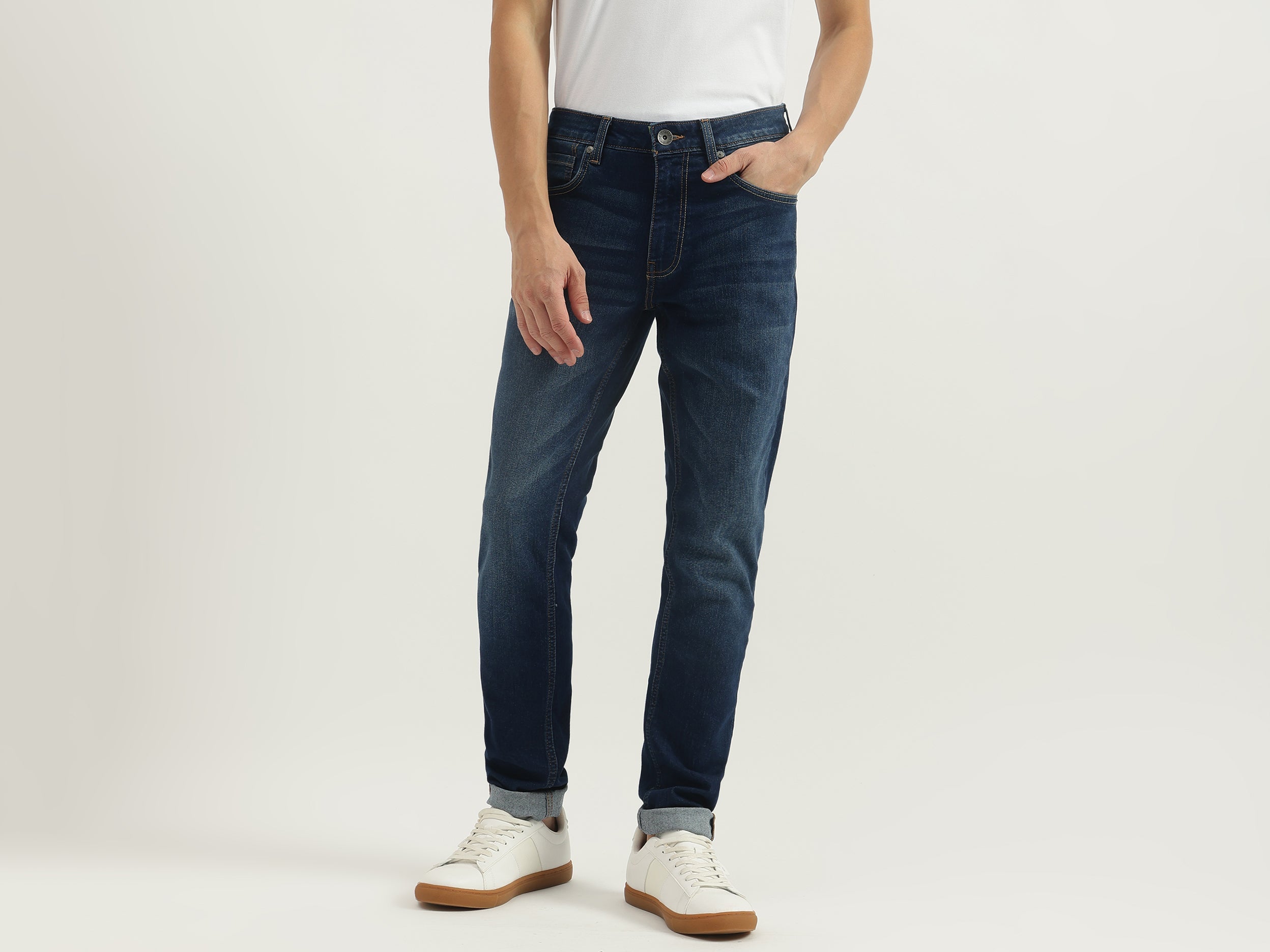 Solid Skinny Fit Jeans