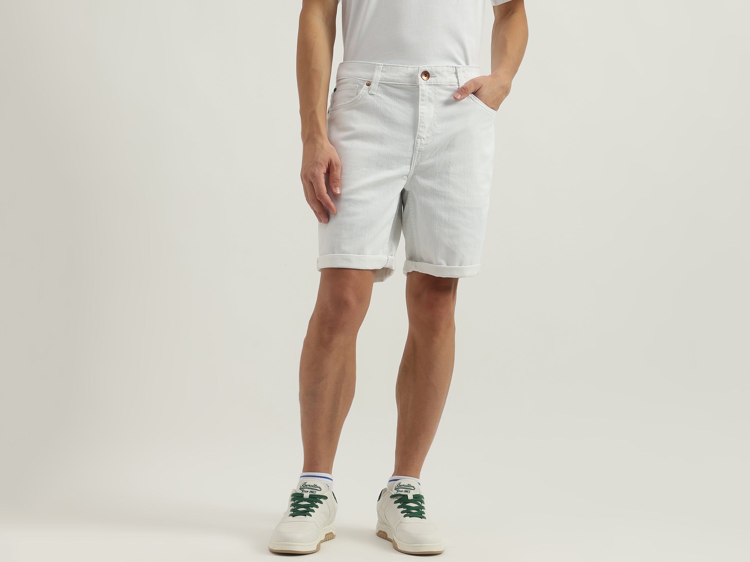 Solid Slim Fit Shorts