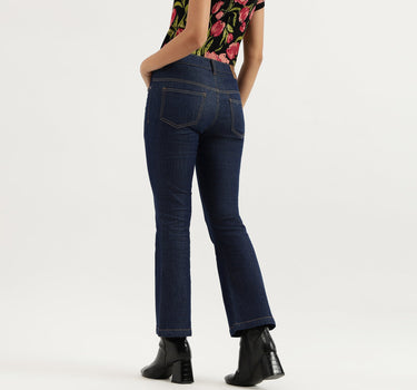 Solid Boot-leg Fit Jeans