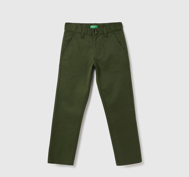 Solid Regular Fit Trousers