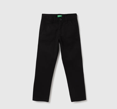 Solid Regular Fit Trousers