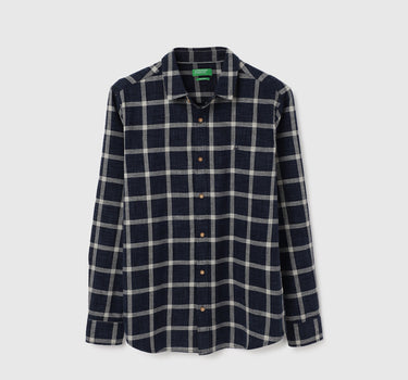 Regular Fit Spread Collar Checkered Shirts