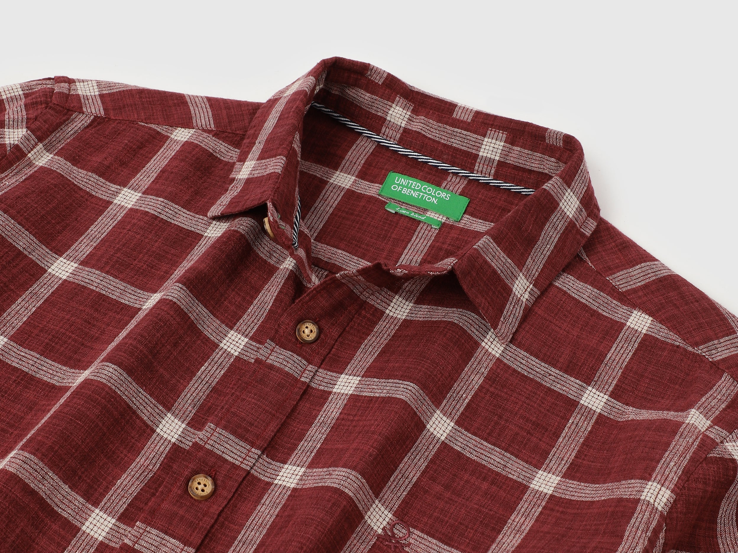 Regular Fit Spread Collar Checkered Shirts – United Colors of