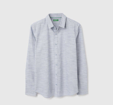 Regular Fit Spread Collar Striped Shirts